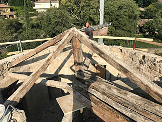 Restauration de la charpente de la tour