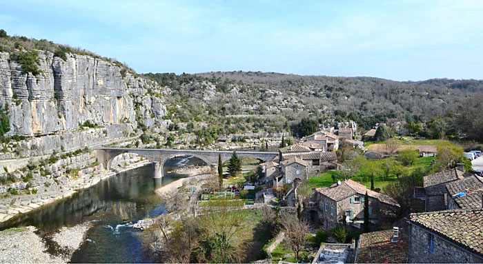 le pont sur l'Ardèche
