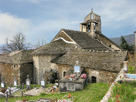 Toiture de l'église de Beaumont