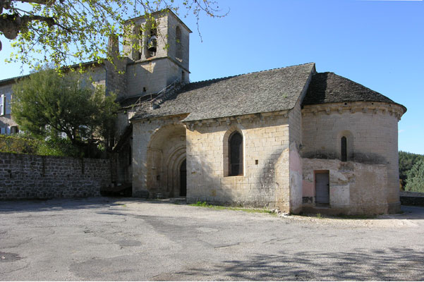  Chambonas : L'église côté sud