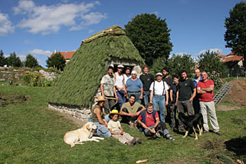 Cabane construite dans l'Horst de Clastre