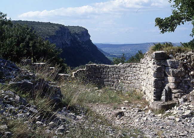 Oppidum de Jastres : La clavicula vue de l'intérieur