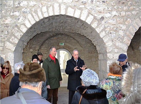 Dans le cloître de Lavilledieu