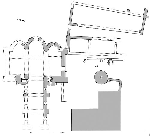 Plan du prieuré