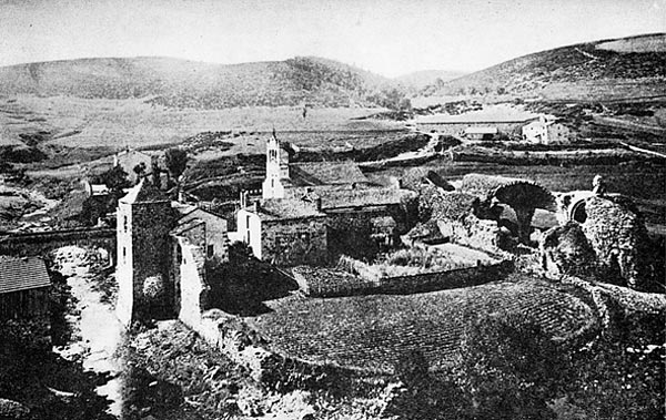 Vue d'ensemble de l'abbaye au début du XXe siècle