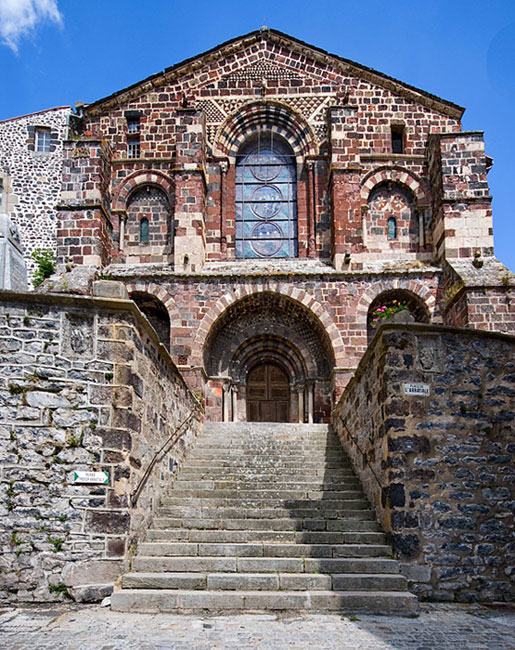 Abbatiale Saint-Chaffre du Monastier - Fa�ade occidentale