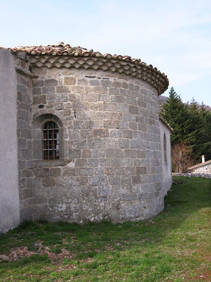 Église de Pourchères - l'abside