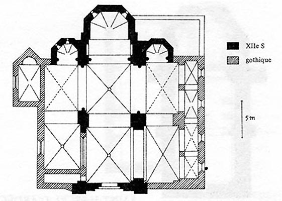 plan de l'église