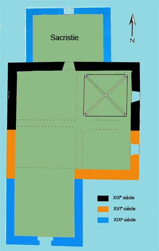 plan de l'église