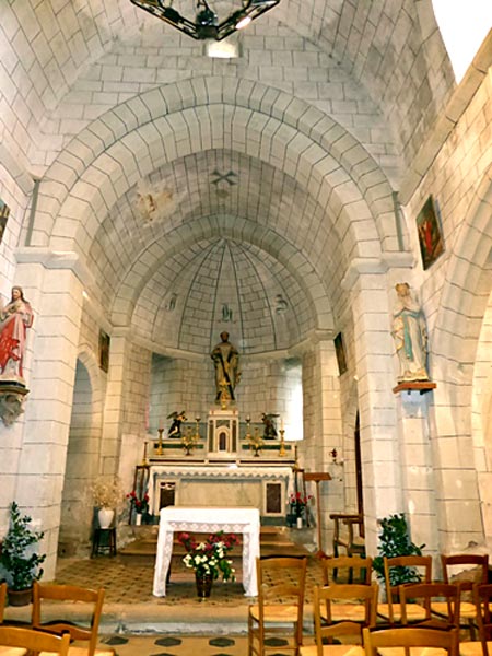 intérieur de l'église