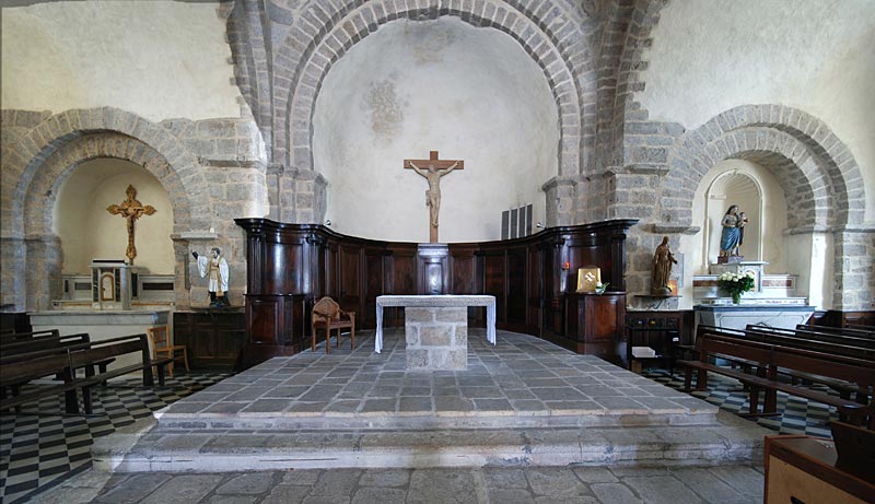 Saint-Félicien - L'église : le choeur