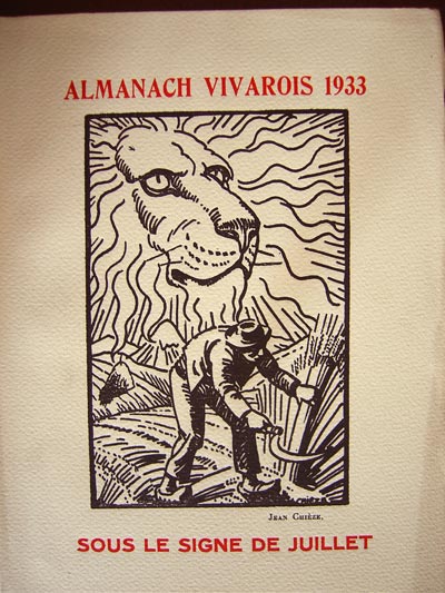 Saint-F�licien - Mus�e du 'Pigeonnier : almanach Vivarois 1933