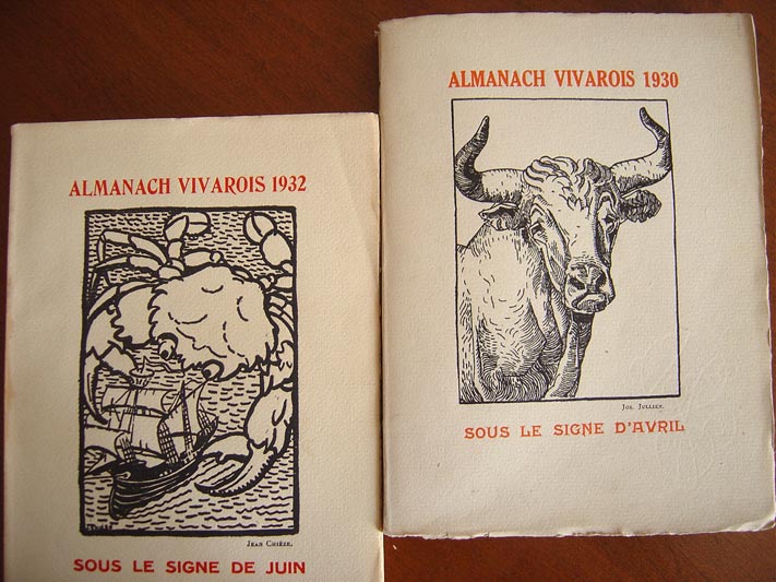 Saint-Félicien - Musée du 'Pigeonnier : almanach Vivarois 1930 et 1932