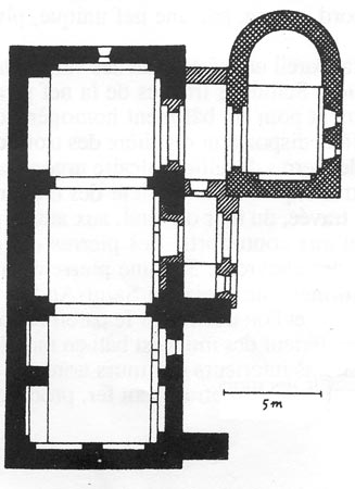 San Samonta- Plan de l'église