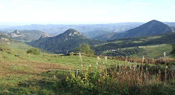 Paysage des Hautes Boutières, près de Borée