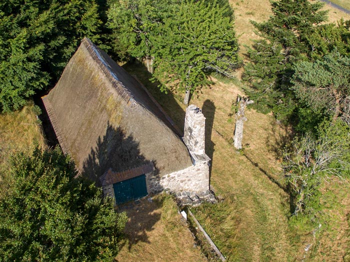 Chaumière de Teste Partide - Vue aérienne