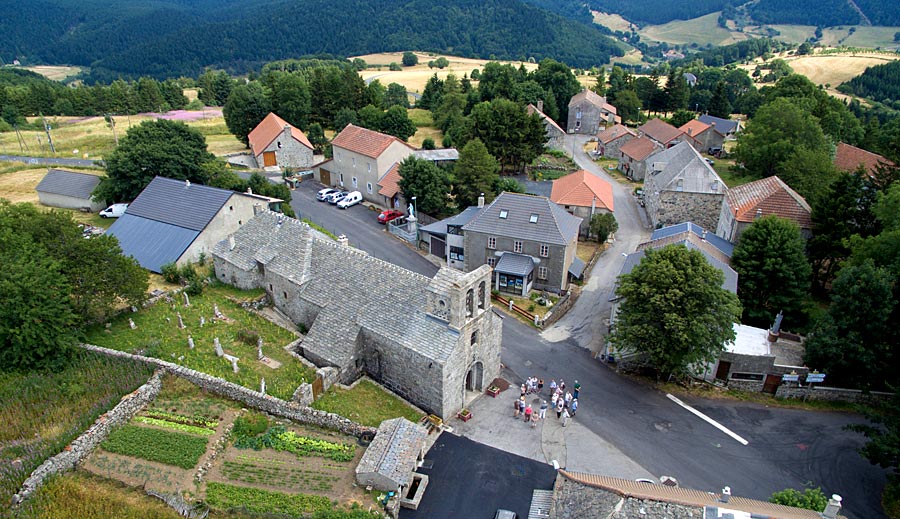 Vue aérienne d'Usclades