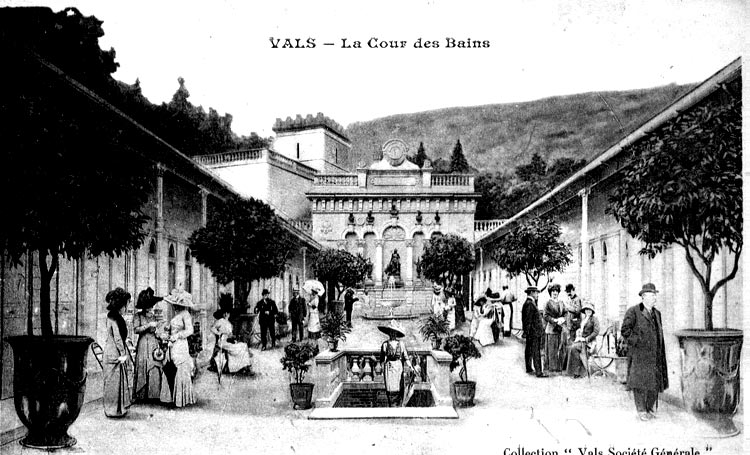 Les thermes (ancienne carte postale)