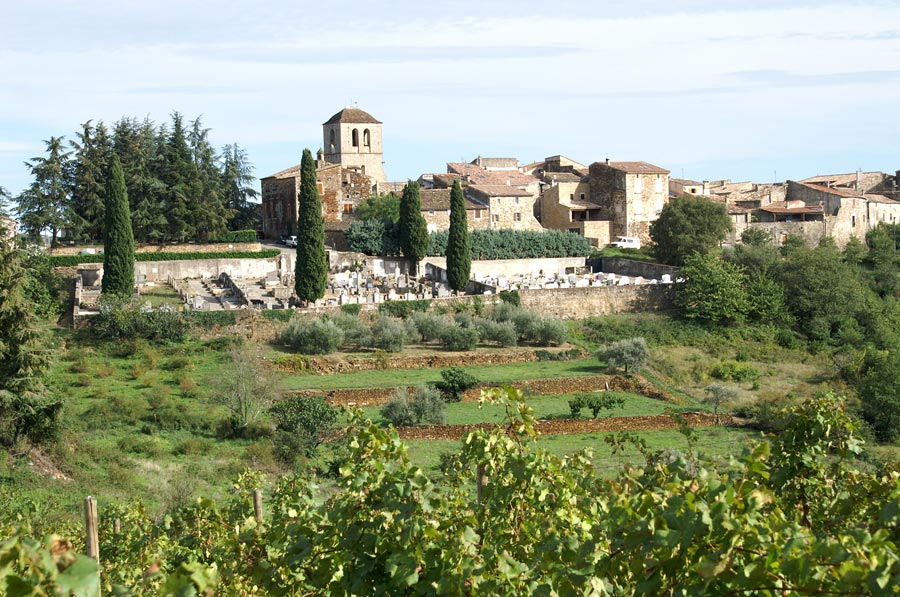 Vinezac, vu de l'ouest